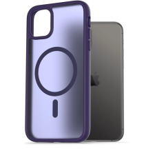 AlzaGuard Matte Case Compatible with Magsafe iPhone 11 sötétlila tok tok és táska