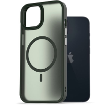 AlzaGuard Matte Case Compatible with Magsafe iPhone 13 sötétzöld tok tok és táska