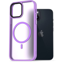 AlzaGuard Matte Case iPhone 14 MagSafe világoslila tok tok és táska