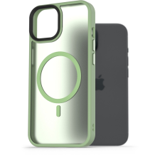 AlzaGuard Matte Case iPhone 15 MagSafe zöld tok (AGD-PCMM2G) tok és táska