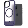 AlzaGuard Matte Case with Stand Compatible with MagSafe for iPhone 15 lila tok