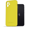 AlzaGuard Matte iPhone 12 mini sárga TPU tok