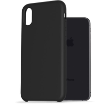 AlzaGuard Premium Liquid Silicone Case iPhone X / Xs fekete tok tok és táska