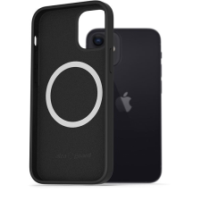 AlzaGuard Silicone Case Compatible with Magsafe iPhone 12 Mini fekete tok tok és táska