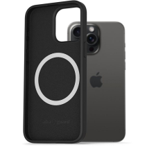 AlzaGuard Silicone Case Compatible with Magsafe iPhone 15 Pro Max fekete tok tok és táska