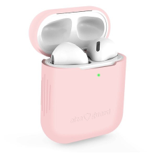 AlzaGuard Skinny Silicone Case Airpods 1. és 2. generáció, rózsaszín fülhallgató, fejhallgató tok
