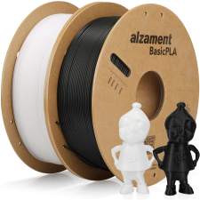 Alzament PLA Basic Dualpack 2x1kg Black+White (ALZMNTDL01) nyomtató kellék