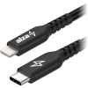 AlzaPower AluCore USB-C to Lightning MFi 0,5m, fekete (APW-CBMFI94005B)
