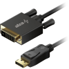 AlzaPower Core DisplayPort to DVI-D FullHD 2m - fekete (APW-CBDPDVI020B)
