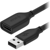 AlzaPower Core USB-A (M) to USB-A (F) 2.0, 1,5m, fekete (APW-CBAMAF215B)