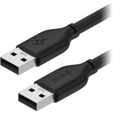 AlzaPower Core USB-A (M) to USB-A (M) 2.0, 0,5 m fekete kábel és adapter