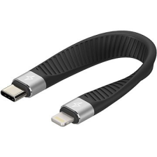 AlzaPower FlexCore USB-C - Lightning MFi fekete kábel és adapter