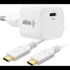 AlzaPower G320C Fast Charge 35 W fehér + Core USB-C 2.0, 60 W, 1 m, fehér (APW-CCG320C-CBTC1010W)