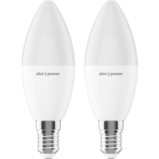 AlzaPower LED 8-55W, E14, 2700K, szett, 2db izzó