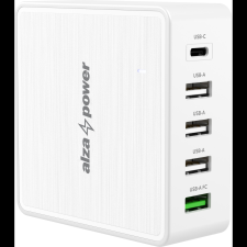 AlzaPower M100 Multi Charge Power Delivery, 60W - fehér (APW-MP4A1CN1W) mobiltelefon kellék
