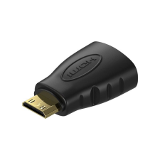 AlzaPower Mini HDMI-C (M) to HDMI (F) 10.2 Gbps FullHD, fekete kábel és adapter