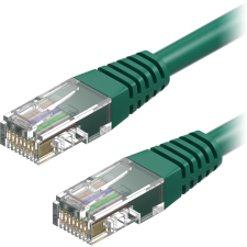 AlzaPower Patch CAT5E UTP 0,5 m, zöld (APW-CBP5EU0005E) kábel és adapter