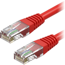 AlzaPower Patch CAT5E UTP 5m, piros (APW-CBP5EU0050R) kábel és adapter