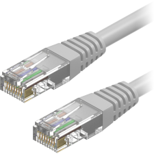 AlzaPower Patch CAT5E UTP crossed 5m, szürke (APW-CBP5EUC0050Y) kábel és adapter
