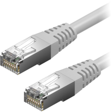 AlzaPower Patch CAT6 FTP 10m, szürke kábel és adapter
