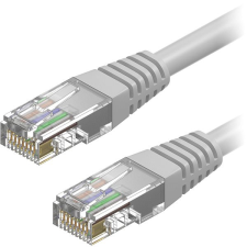 AlzaPower Patch CAT6 UTP 7m, szürke kábel és adapter