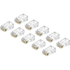 AlzaPower Patch CAT6 UTP RJ45 8p8c árnyékolatlan, hajtogatott, vezetékre, 10-es csomagban
