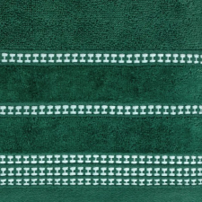  Amanda csíkos törölköző Palackzöld 70x140 cm lakástextília