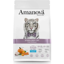 AmaNova Cat GF Sterilised White Fish Delicacy 4 kg macskaeledel