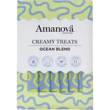 AmaNova Creamy Treats – Ocean Blend – tonhal, lazac 6 x 15 g jutalomfalat kutyáknak