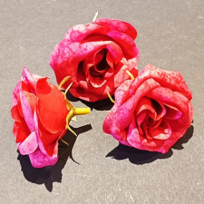 Amarilis Hungary Rózsafej 5cm piros dekorációs kellék