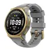 Amazfit T-Rex 3 Pro okosóra szilikon szíj, 10 ATM, SZÜRKE/ARANY
