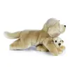 Amazon és Arti - plüss labrador mama kölykével - 33 cm