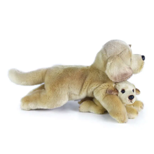 Amazon és Arti - plüss labrador mama kölykével - 33 cm plüssfigura