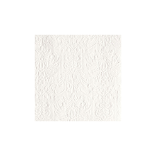 AMB.12504925 Elegance White dombornyomott papírszalvéta 25x25cm,15db-os asztalterítő és szalvéta