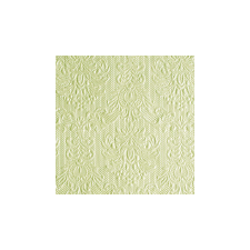 AMB.12506922 Elegance pearl green dombornyomott papírszalvéta 25x25cm,15db-os asztalterítő és szalvéta