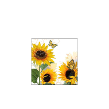 AMB.12510115 Sunny Butterfly papírszalvéta 25x25cm,20db-os asztalterítő és szalvéta