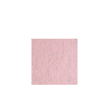  AMB.12511109 Elegance pastel rose dombornyomott papírszalvéta 25x25cm, 15db-os asztalterítő és szalvéta