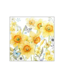 AMB.12512690 Classic Daffodils papírszalvéta 25x25cm,20db-os papírárú, csomagoló és tárolóeszköz