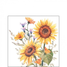 AMB.12517440 Sunflowers papírszalvéta 25x25cm,20db-os papírárú, csomagoló és tárolóeszköz