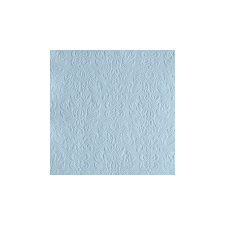  AMB.13311106 Elegance pale blue dombornyomott papírszalvéta 33x33cm, 15db-os asztalterítő és szalvéta