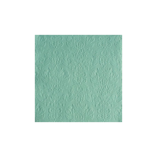 AMB.13311110 Elegance pale aqua dombornyomott papírszalvéta 33x33cm, 15db-os asztalterítő és szalvéta