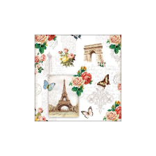 AMB.13313040 Paris Monuments papírszalvéta 33x33cm,20db-os asztalterítő és szalvéta