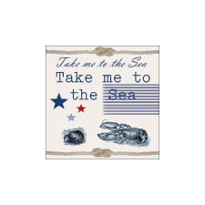 AMB.13313110 Take Me To The Sea papírszalvéta 33x33cm,20db-os asztalterítő és szalvéta