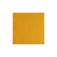 AMB.13314258 Elegance ocher dombornyomott papírszalvéta 33x33cm,15db-os asztalterítő és szalvéta