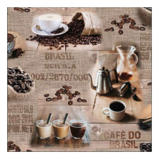 AMB.13316075 Brasil Coffee papírszalvéta 33x33cm,20db-os papírárú, csomagoló és tárolóeszköz