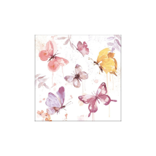 AMB.13316266 Butterfly Collection Rose papírszalvéta 33x33cm,20db-os asztalterítő és szalvéta