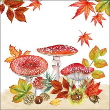  AMB.13316745 Fly agaric group papírszalvéta 33x33cm, 20db-os konyhai eszköz
