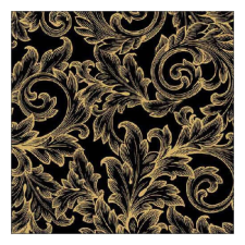 AMB.13316826 Baroque Gold/Black papírszalvéta 33x33cm, 20db-os papírárú, csomagoló és tárolóeszköz