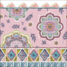 AMB.13317290 Boho Rose papírszalvéta 33x33cm, 20db-os asztalterítő és szalvéta