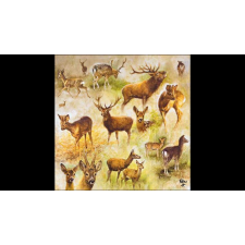  AMB.13317770 Collage of deers papírszalvéta 33x33cm, 20db-os asztalterítő és szalvéta